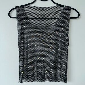 Crystal Mesh Tank - Santa Brand